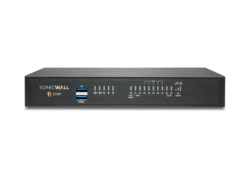 SonicWall TZ570P - Security Appliance - GigE, 5 GigE - Desktop