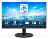 Philips V-line 271V8LA - Monitor LED - 27" - 1920 x 1080 Full HD (1080p) @ 75 Hz - VA - 250 cd/m² - 3000:1 - 4 ms - HDMI, VGA - altifalantes - preto texturizado