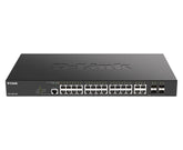 D-LINK SWITCH 24-PORT POE GIGABIT MANAGED + 4 COMBO 1000BASET/SFP