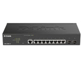 D-LINK SWITCH 8-PORT GIGABIT MANAGED INCL. 2 X SFP