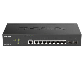 CONMUTADOR D-LINK DE 8 PUERTOS GIGABIT ADMINISTRADO INCL. 2 X SFP