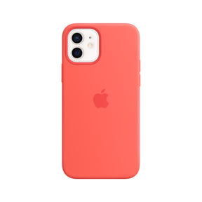 APPLE CAPA IPHONE 12/12 PRO 6.1 SILICONE CASE WITH MAGSAFE - PINK CITRUS