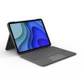 Logitech Folio Touch - Keyboard and folio folder - with trackpad - backlit - Apple Smart connector - QWERTZ - German - graphite - for Apple 11-inch iPad Pro (1st generation, 2nd generation)