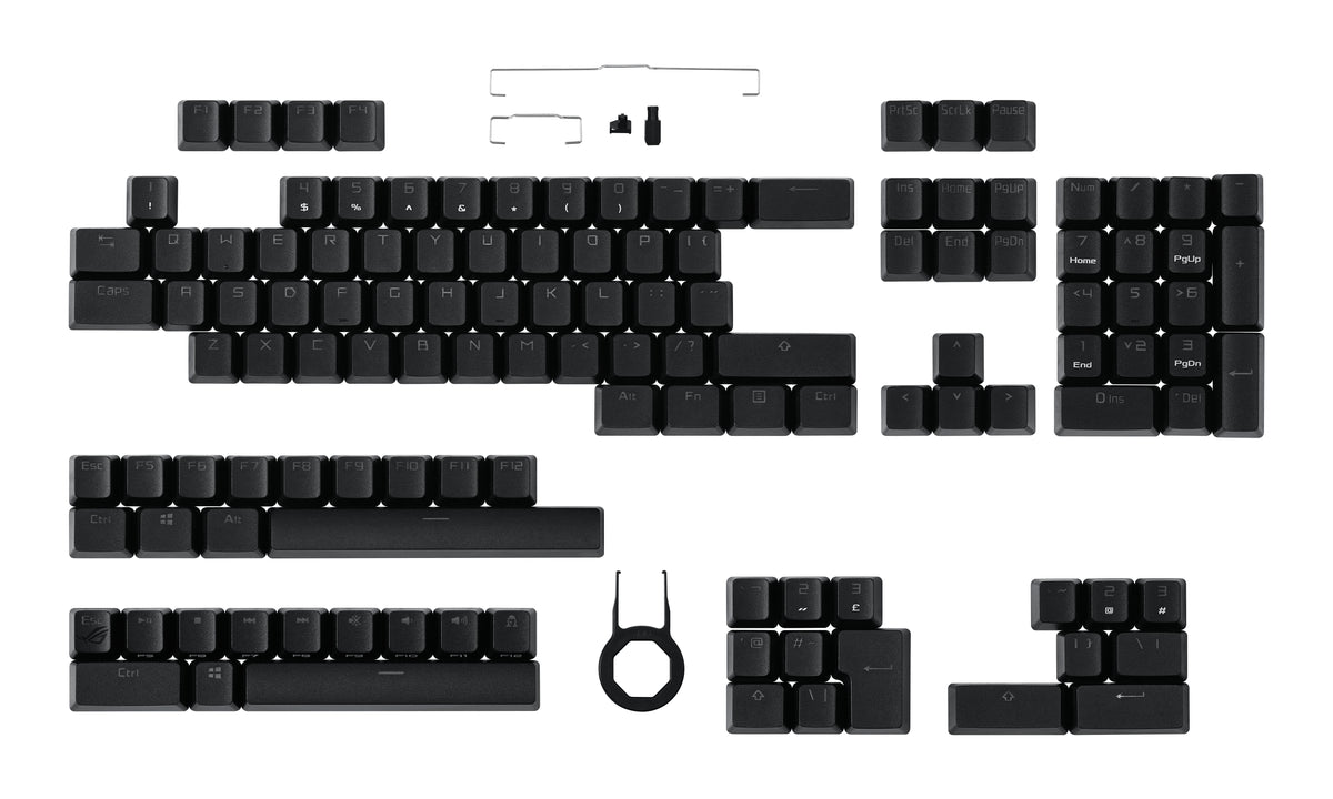 ASUS ROG PBT Doubleshot - Keycap Set - Black