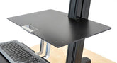 Ergotron WorkFit-S - Mounting component (work surface) - phenolic compound - black