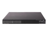 HPE 5130 24G PoE+ 4SFP+ 1 ranura HI - Conmutador - Administrado - 24 x 10/100/1000 (PoE+) + 4 x 10 Gigabit SFP+ - Montaje en riel - PoE+ (740W) (JH325A)