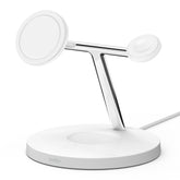 Belkin BOOST CHARGE PRO MagSafe 3-in-1 - Wireless Charging Cradle - 15 Watt - White - for Apple Wireless Charging Case, AirPods Pro, iPhone 12, 13, 14