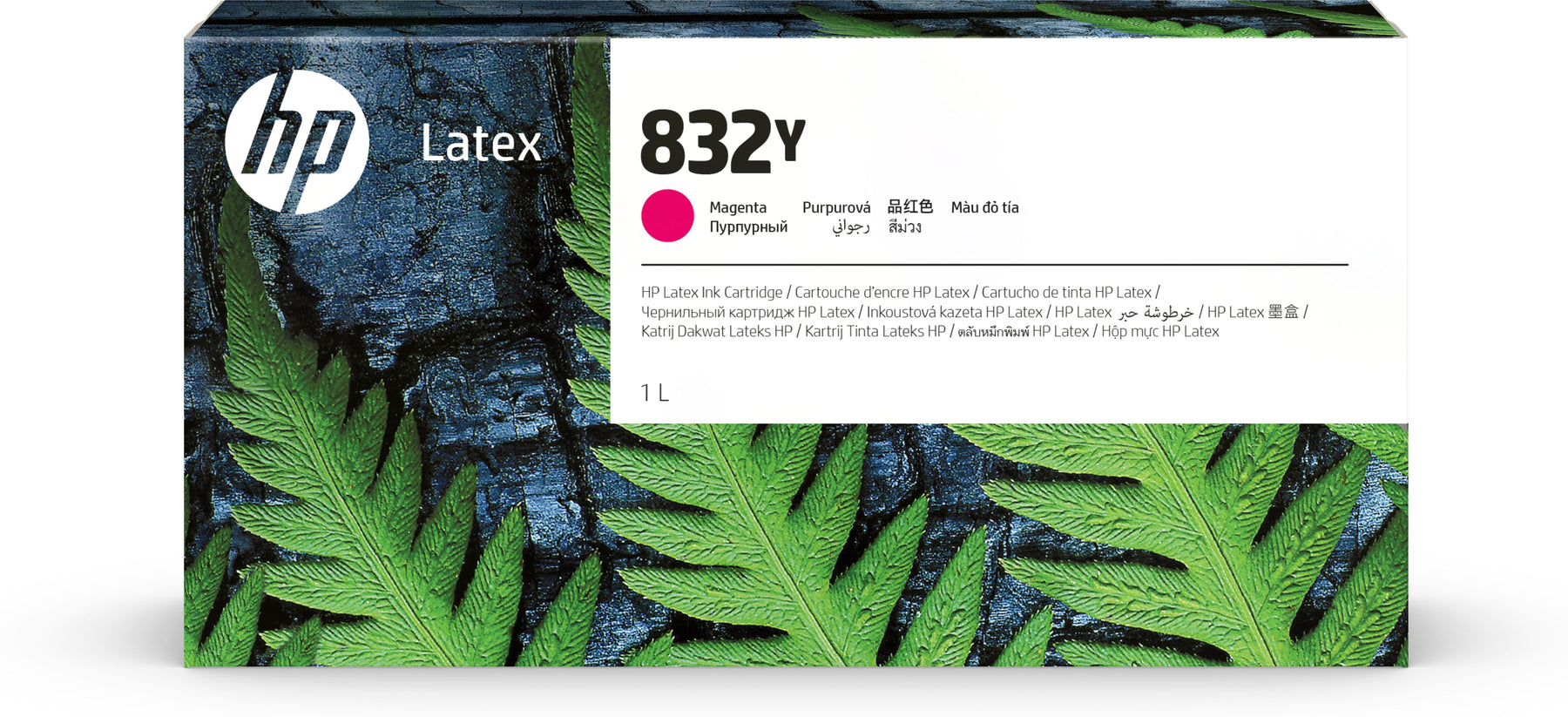 HP 832Y - 1 L - magenta - original - Latex - ink cartridge - for Latex 700 W