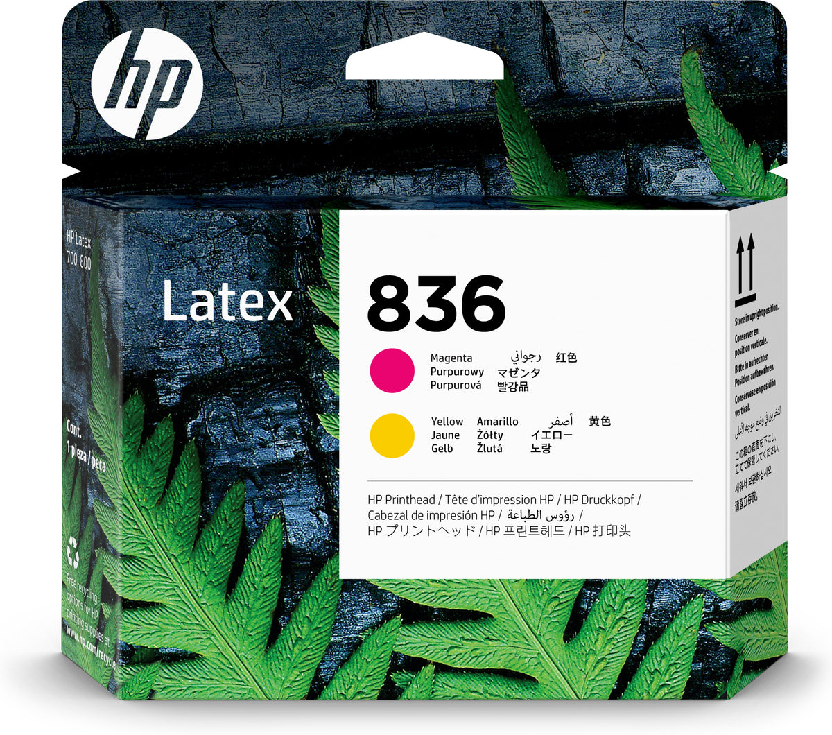 HP 836 - Yellow, magenta - original - Latex - printer head - for Latex 700, 700 W, 800, 800 W