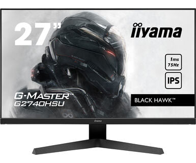 iiyama G-MASTER Black Hawk G2740HSU-B1 - Pantalla LED - 27" - 1920 x 1080 Full HD (1080p) @ 75 Hz - IPS - 250 cd/m² - 1000:1 - 1 ms - HDMI, DisplayPort - altavoces - negro mate