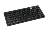 Kensington Multi-Device Dual Wireless Compact Keyboard - Keyboard - Wireless - 2.4GHz, Bluetooth 3.0, Bluetooth 5.0 - French - Black