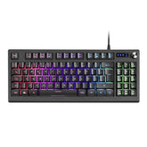 Keyboard MARS GAMING MKREVO Black Full RGB H-Mechanical Full Keys TKL Keyboard, Portuguese (MKREVOPT)