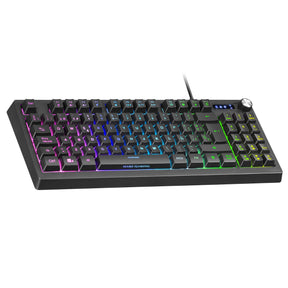 Teclado MARS GAMING MKREVO Black Full RGB H-Mechanical Full Keys Teclado TKL, portugués (MKREVOPT)