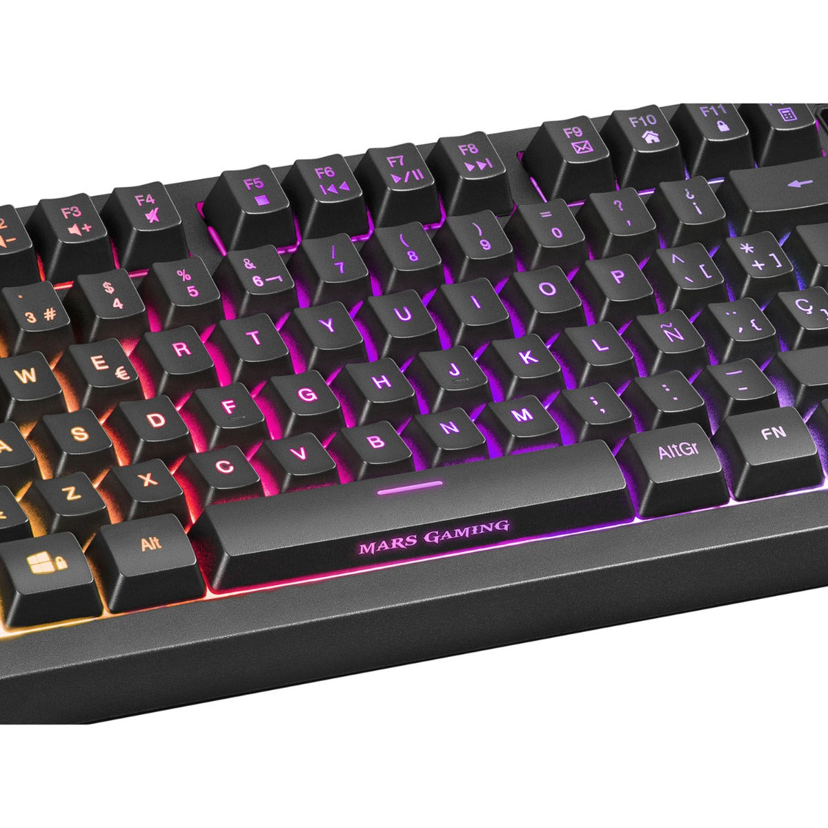 Keyboard MARS GAMING MKREVO Black Full RGB H-Mechanical Full Keys TKL Keyboard, Portuguese (MKREVOPT)