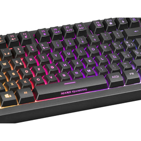 Keyboard MARS GAMING MKREVO Black Full RGB H-Mechanical Full Keys TKL Keyboard, Portuguese (MKREVOPT)