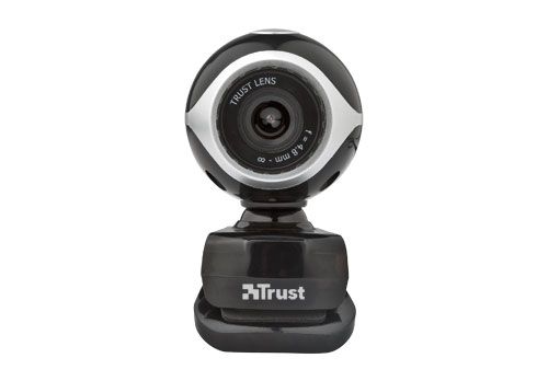 WebCam TRUST Exis Webcam - Black/Silver - 17003