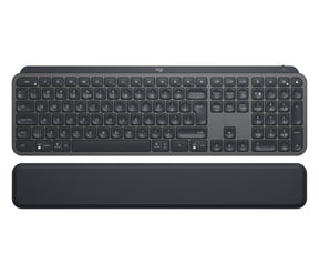 Logitech MX Keys - Teclado - retroiluminação - Bluetooth, 2.4 GHz - Pan-Nórdico - grafite