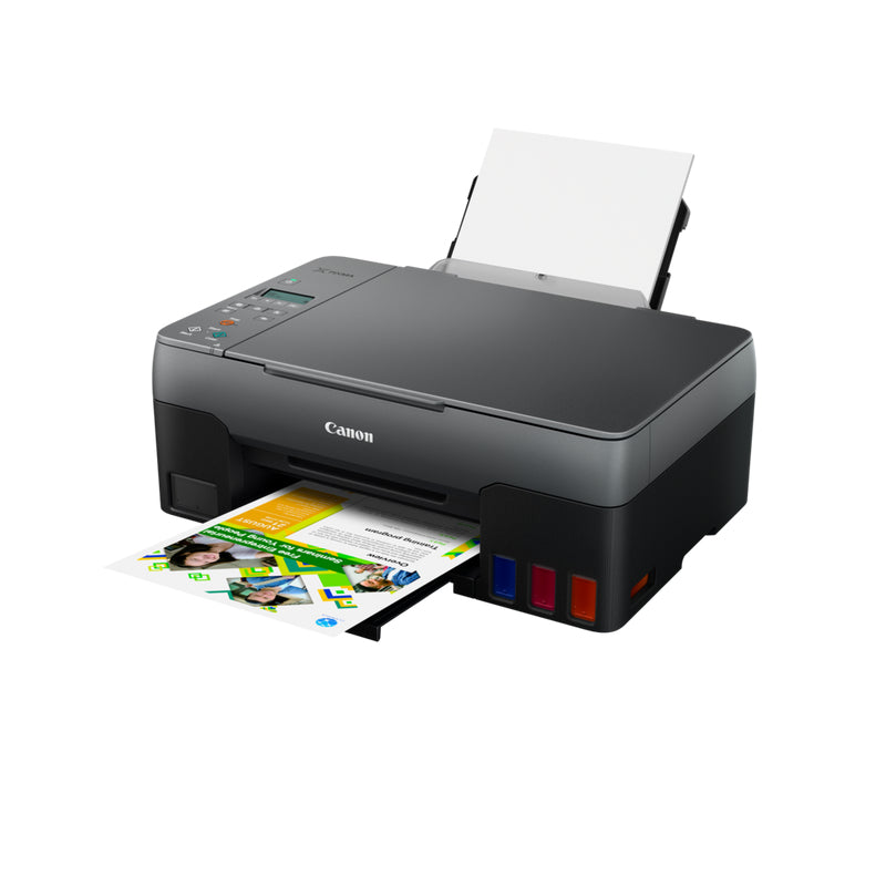 Canon PIXMA G3520 - Impresora multifunción - color - inyección de tinta - recargable - A4 (210 x 297 mm), Carta A (216 x 279 mm) (original) - A4/Legal (soportes) - hasta 9,1 ipm (impresión) - 100 hojas - USB 2.0, WiFi(n)