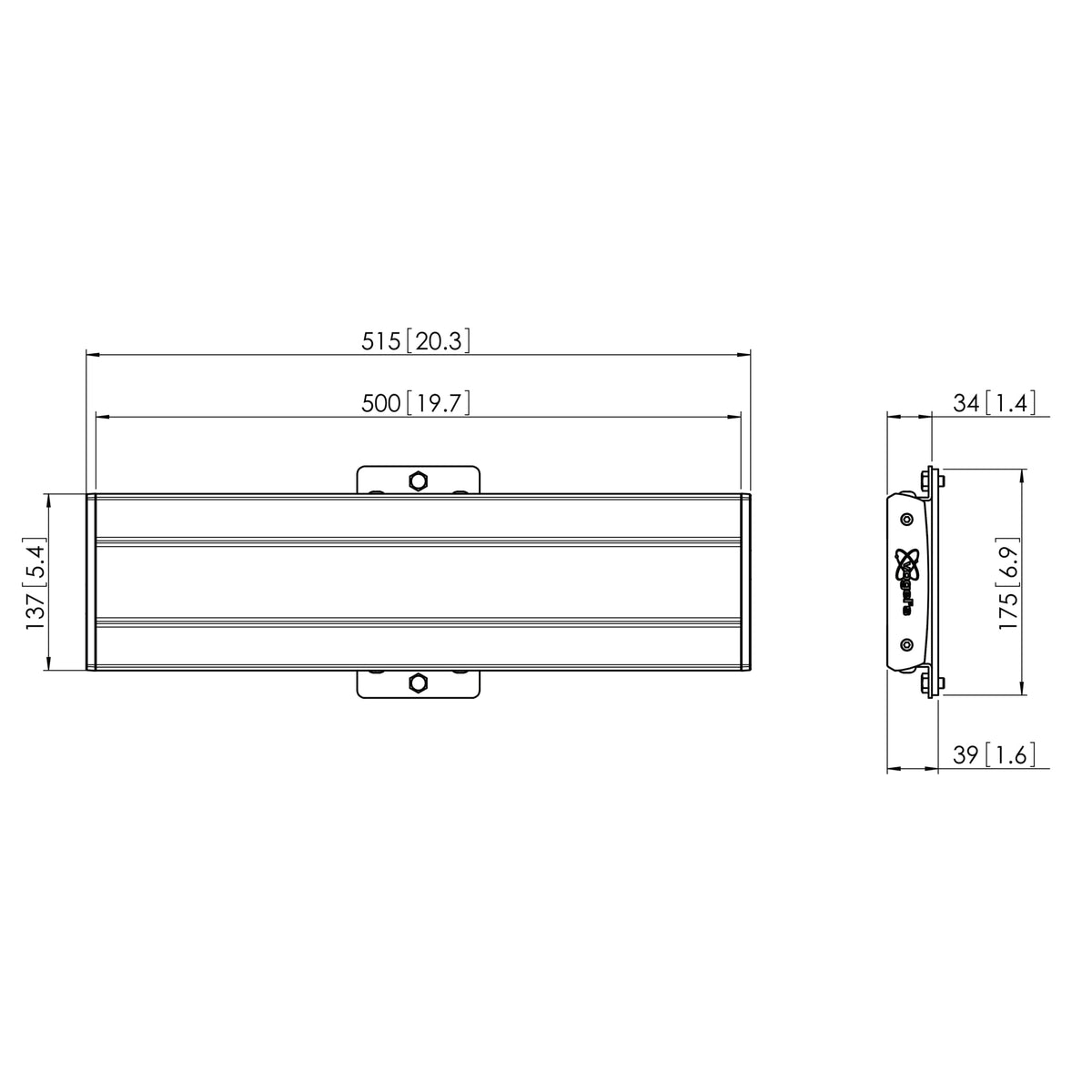 Vogel's Professional PFB 3405 - Componente de montaje (barra de interfaz) - para panel plano - aluminio - plateado - para Professional PFS 33XX, PUC 10XX, PUC 25XX