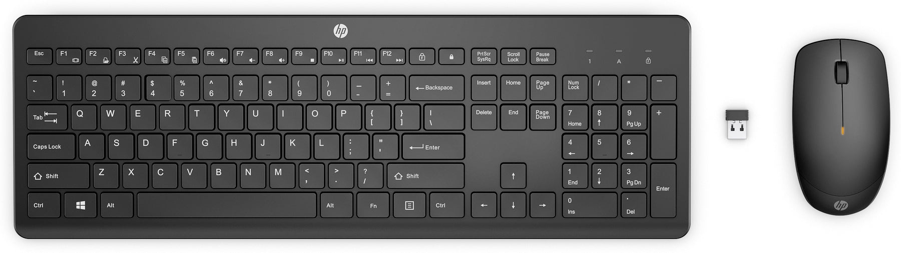 HP 235 - Keyboard and Mouse Set - Wireless - English - for Pro Mobile Thin Client mt440 G3, ZBook Firefly 14 G9, 16 G9, ZBook Fury 16 G9