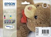 Epson T0615 multipack - Pack of 4 - 32 ml - black, yellow, cyan, magenta - original - blister - ink cartridge - for Stylus D68, D88, DX3800, DX3850, DX4200, DX4250, DX4800, DX4850