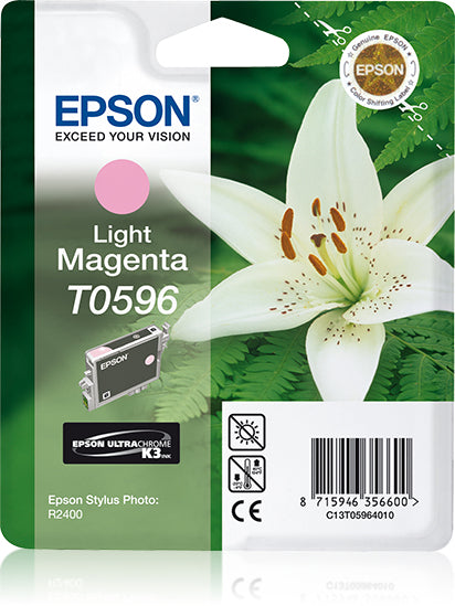 Epson T0596 - 13 ml - magenta claro - original - blister - tinteiro - para Stylus Photo R2400