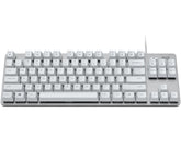 Logitech K835 TKL - Keyboard - USB - Switch: TTC Red - natural white/silver