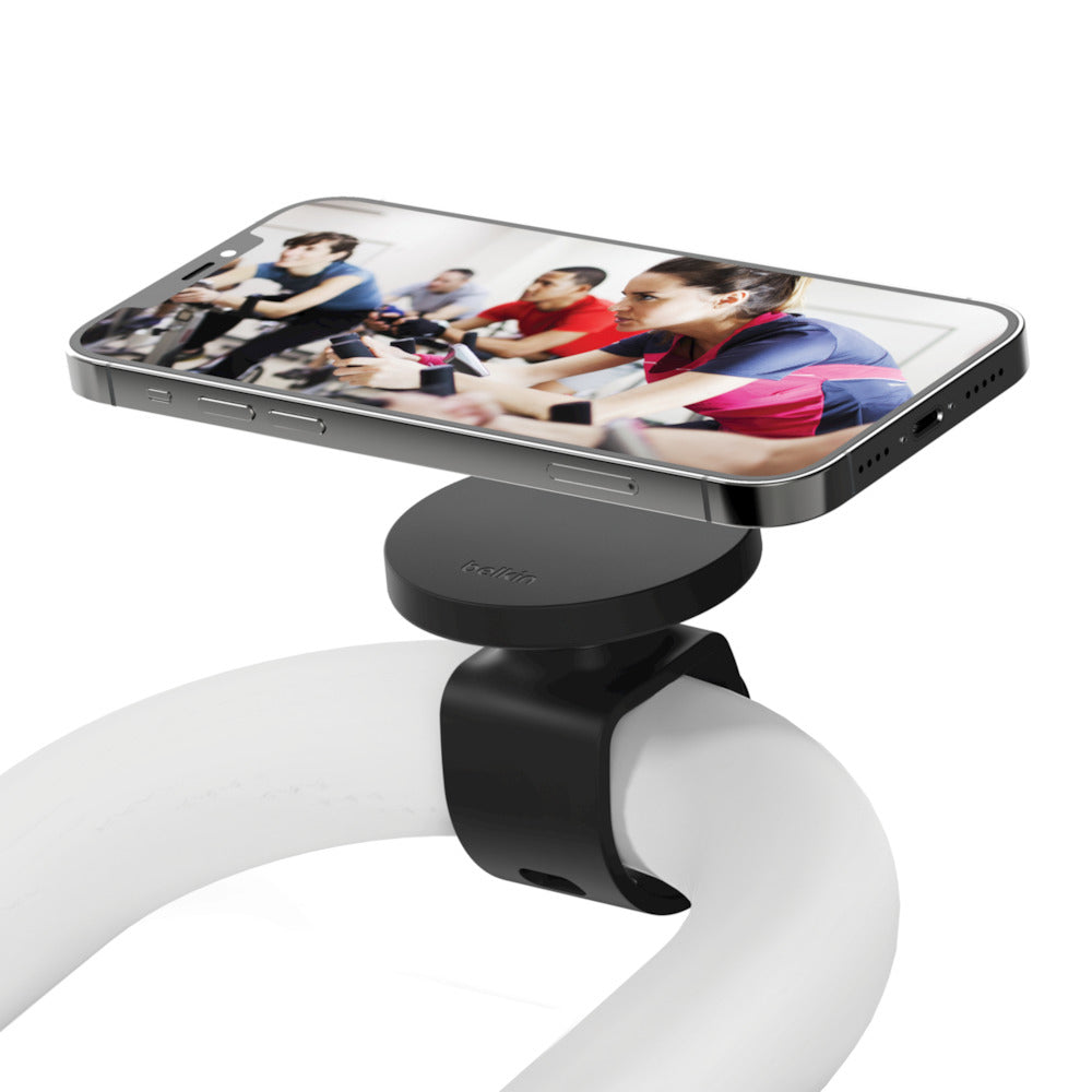 Belkin - Soporte magnético para teléfono móvil - para equipos de fitness - para Apple iPhone 12, 12 mini, 12 Pro, 12 Pro Max