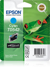 Epson T0542 - 13 ml - azul cian - original - blister - cartucho de tinta - para Stylus Photo R1800, R800