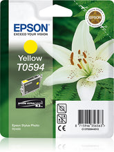 Epson T0594 - 13 ml - yellow - original - blister - ink cartridge - for Stylus Photo R2400