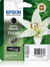 Epson T0598 - 13 ml - negro opaco - original - blister - cartucho de tinta - para Stylus Photo R2400