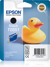 Epson T0551 - 8 ml - preto - original - blister - tinteiro - para Stylus Photo R240, R245, RX420, RX425, RX520