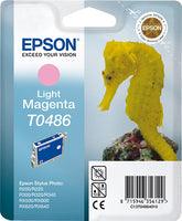 Epson T0486 - 13 ml - magenta claro - original - blister - cartucho de tinta - para Stylus DX3800, Stylus Photo R200, R220, R300, R320, R340, RX500, RX600, RX620, RX640