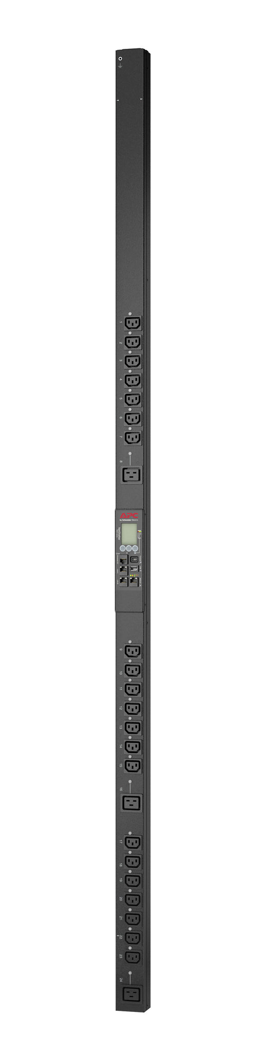 APC Rack PDU 9000 Switched APDU9959EU3 - Unidade de distribuição de potência (montável em bastidor) - AC 220/240 V - 3.7 kW - 3700 VA - Ethernet 10/100/1000 - entrada: IEC 60309 16A - conectores de saída: 24 (3 x IEC 60320 C19, 21 x IEC 60320 C13) -