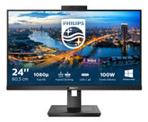 PHILIPS MONITOR IPS 24(23.8) FHD HDMI DP USB-C DOCKING SPEAKERS WEBCAM HAS PIVOT