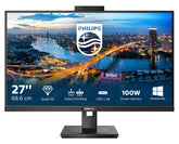 Philips B Line 276B1JH - Monitor LED - 27" - 2560 x 1440 QHD @ 75 Hz - IPS - 300 cd/m² - 1000:1 - 4 ms - HDMI, DisplayPort, USB-C - altifalantes - textura preta