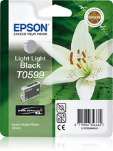 Epson T0599 - 13 ml - light light black - original - blister - ink cartridge - for Stylus Photo R2400