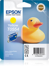 Epson T0554 - 8 ml - amarillo - original - blister - cartucho de tinta - para Stylus Photo R240, R245, RX420, RX425, RX520