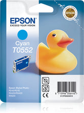 Epson T0552 - 8 ml - azul cyan - original - blister - tinteiro - para Stylus Photo R240, R245, RX420, RX425, RX520