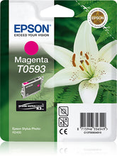 Epson T0593 - 13 ml - magenta - original - blister - ink cartridge - for Stylus Photo R2400