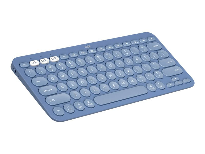 Logitech K380 Multi-Device Bluetooth Keyboard for Mac - Teclado - sem fios - Bluetooth 3.0 - QWERTY - Padrão internacional americano - mirtilo