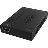 Receptor VISION HDMI-over-IP - GARANTÍA DE POR VIDA - solo el receptor, el transmisor debe comprarse por separado - Uno a uno o uno a muchos - Plug and play - Paso IR - Si solo un receptor puede conectarse directamente y red de derivación - Máximo r