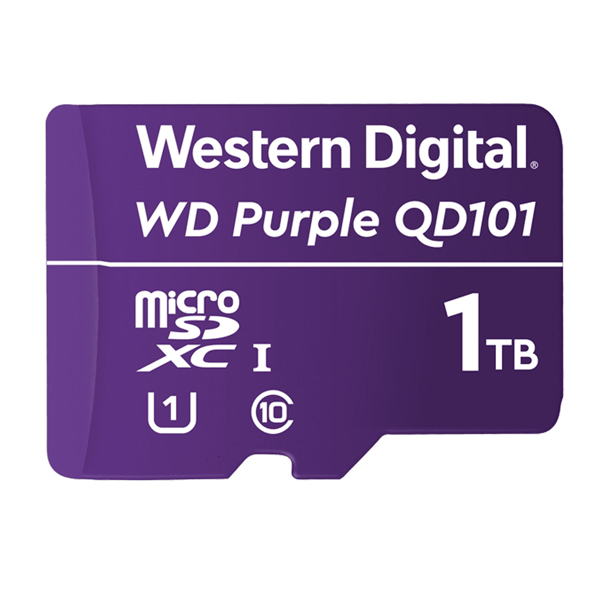 WD Purple WDD100T1P0C - Flash memory card - 1TB - UHS-I U1 / Class10 - microSDXC - purple