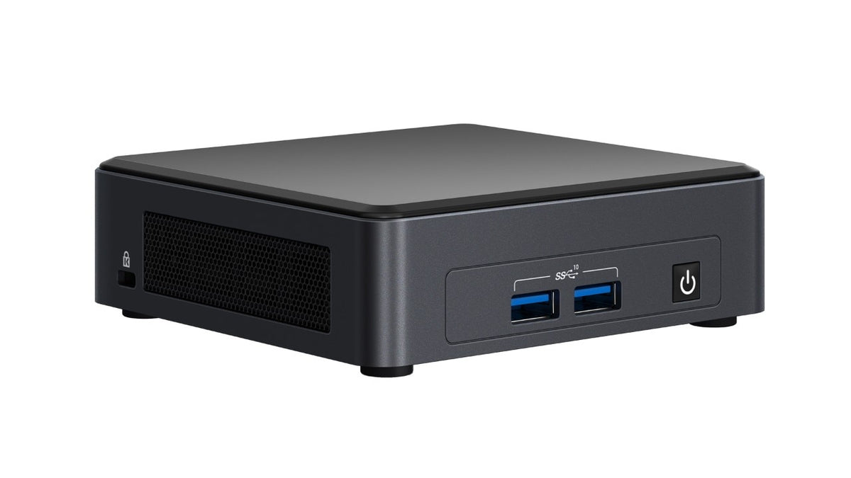 Intel Next Unit of Computing Kit 11 Pro - NUC11TNKv7 - Mini PC - Core i7 1185G7 / 3 GHz - RAM 0 GB - sem HDD - Iris Xe Graphics - GigE, 2.5 GigE - WLAN: 802.11a/b/g/n/ac/ax, Bluetooth 5.1 - monitor: nenhum