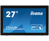 iiyama ProLite T2735MSC-B3 - Monitor LED - 27" - ecrã de toque - 1920 x 1080 Full HD (1080p) - IPS - 300 cd/m² - 1000:1 - 5 ms - HDMI, VGA, DisplayPort - altifalantes - preto