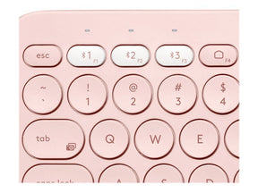 Logitech K380 Multi-Device Bluetooth Keyboard - Teclado - sem fios - Bluetooth 3.0 - QWERTY - Espanhol - rosa (920-009587)