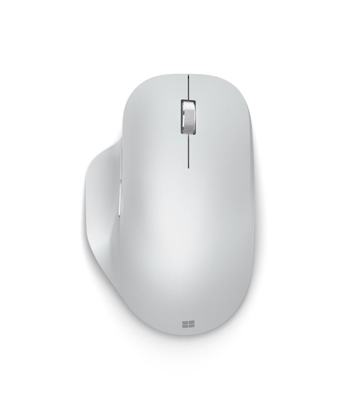 Microsoft Bluetooth Ergonomic Mouse - Rato - ergonómico - óptico - 5 botões - sem fios - Bluetooth 5.0 LE - Geleira