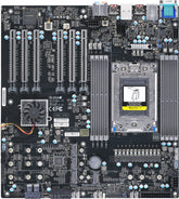 SUPERMICRO M12SWA-TF - Placa-mãe - ATX extendido - Socket sWRX8 - AMD WRX80 Chipset - USB-C Gen2, USB 3.2 Gen 1, USB 3.2 Gen 2, USB-C Gen 2x2 - 10 Gigabit LAN, Gigabit LAN - gráfico integrado - HD Audio (8-canais)