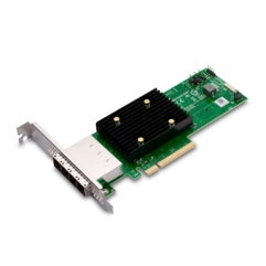 Broadcom HBA 9500-16e Tri-Mode - Controlador de memoria - 16 canales - SATA 6 Gb/s / SAS 12 Gb/s / PCIe 4.0 (NVMe) - PCIe 4.0 x8