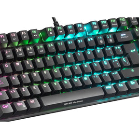 Teclado MARS GAMING MKREVO PRO RGB MECHANICAL TKL FULL KEYBOARD, OUTEMU SQ RED, PORTU (MKREVOPROBRPT)